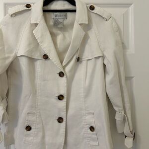 Worth Collective White Jacket with Buckle